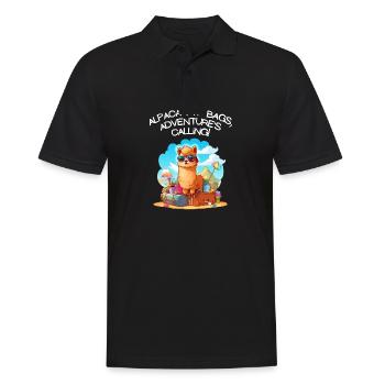 Cool Adventure You Say Alpaca My Bags Tee Kids - Men's Polo Shirt - black - Front - Kai (181cm)