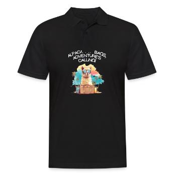 Cool Adventure You Say Alpaca My Bags Tee Kids - Men's Polo Shirt - black - Front - Kai (181cm)