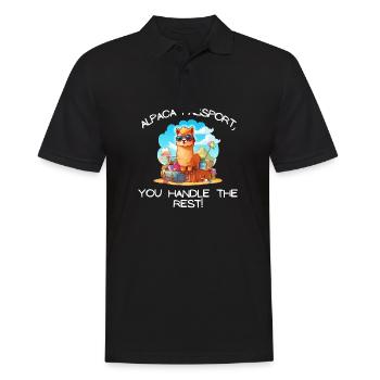 Cool Adventure You Say Alpaca My Bags Tee Kids - Men's Polo Shirt - black - Front - Kai (181cm)