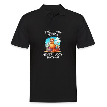 Cool Adventure You Say Alpaca My Bags Tee Kids - Men's Polo Shirt - black - Front - Kai (181cm)