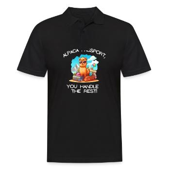 Cool Adventure You Say Alpaca My Bags Tee Kids - Men's Polo Shirt - black - Front - Kai (181cm)