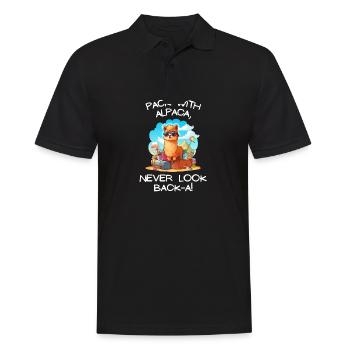Aventure cool tu dis Alpaga Mes sacs Tee Kids - Polo Homme - noir - Devant - Kai (181cm)