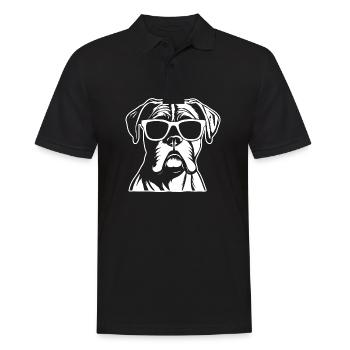 Races de chiens boxers - Polo Homme - noir - Devant - Kai (181cm)