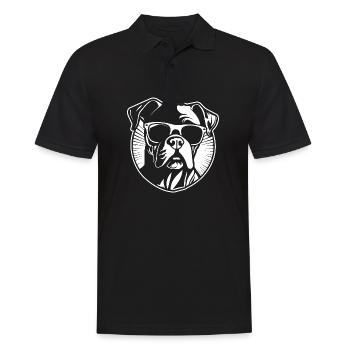 Races de chiens boxers - Polo Homme - noir - Devant - Kai (181cm)