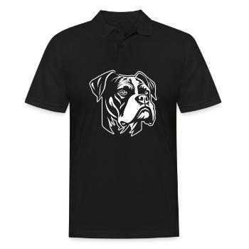 Races de chiens boxers - Polo Homme - noir - Devant - Kai (181cm)