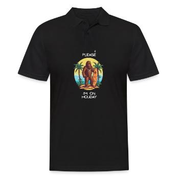 TropicPineapple Beachwear - Beach Please - Men's Polo Shirt - black - Front - Kai (181cm)
