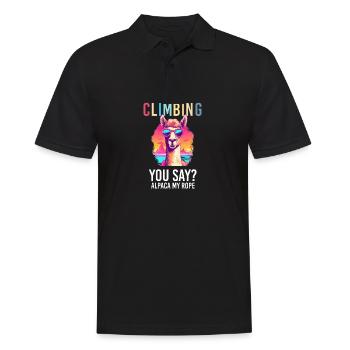 Alpaga avec lunettes de soleil - Alpaga My Rope Tee - Polo Homme - noir - Devant - Kai (181cm)
