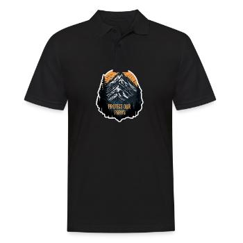 Nature, Faune, Plein air, Forêt, Camping, Randonnée, Thé - Polo Homme - noir - Devant - Kai (181cm)