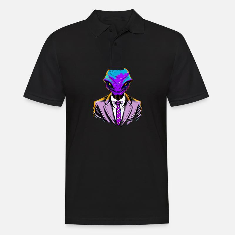Alien Couture - Männer Poloshirt - Schwarz