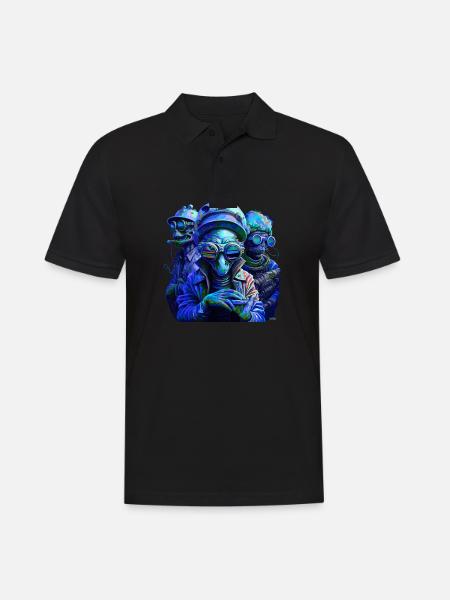 Martian Mafia - Men's Polo Shirt - black