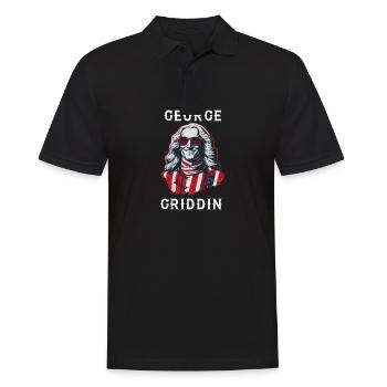 George Washington Griddy George | GEORGE GRIDDIN - Men's Polo Shirt - black - Front - Kai (181cm)