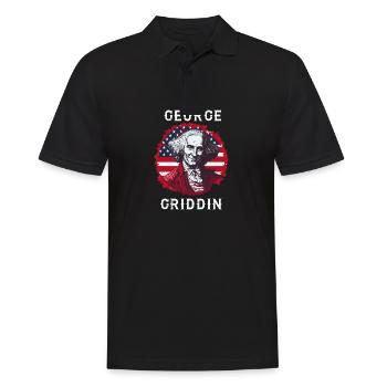 George Washington Griddy George | GEORGE GRIDDIN - Männer Poloshirt - Schwarz - Vorne - Kai (181cm)
