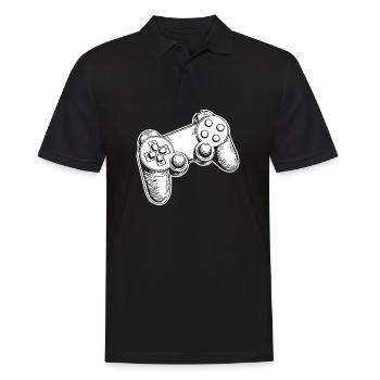 Controller Gaming Video Games Gamepad - Men's Polo Shirt - black - Front - Kai (181cm)