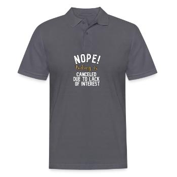 Non. Aujourd’hui est annulé en raison du manque d’intérêt - Polo Homme - charbon - Devant - Nico (186cm)