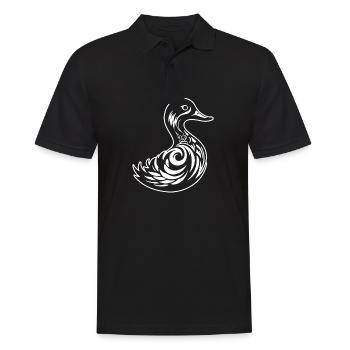 Duck Birds Ducks - Men's Polo Shirt - black - Front - Kai (181cm)
