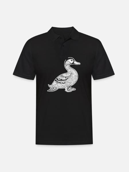 Duck Birds Ducks - Men's Polo Shirt - black