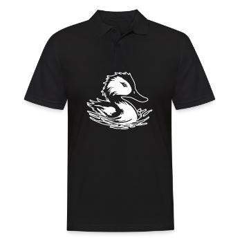 Duck Birds Ducks - Men's Polo Shirt - black - Front - Kai (181cm)