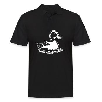 Duck Birds Ducks - Men's Polo Shirt - black - Front - Kai (181cm)