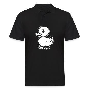 Duck Birds Ducks - Men's Polo Shirt - black - Front - Kai (181cm)