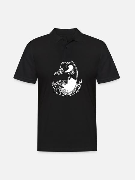 Duck Birds Ducks - Men's Polo Shirt - black