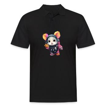 StarChilla | Chinchilla for Boys Girls Women - Men's Polo Shirt - black - Front - Kai (181cm)