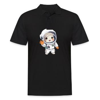 StarChilla | Chinchilla pour garçons filles femmes - Polo Homme - noir - Devant - Kai (181cm)