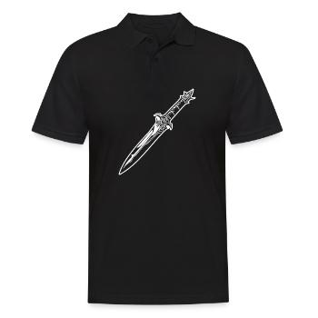 Knife Cutler Knife Lover - Men's Polo Shirt - black - Front - Kai (181cm)