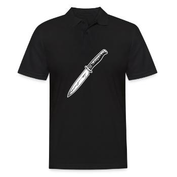 Knife Cutler Knife Lover - Men's Polo Shirt - black - Front - Kai (181cm)