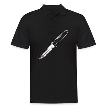 Knife Cutler Knife Lover - Men's Polo Shirt - black - Front - Kai (181cm)