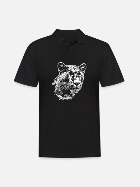Panther Predator Jungle Wildcat - Men's Polo Shirt - black