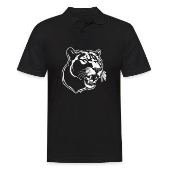Panther Predator Jungle Wildcat - Men's Polo Shirt - black - Front - Kai (181cm)