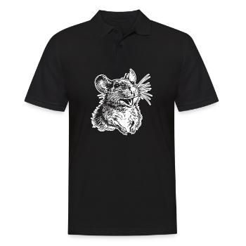 Rat, Mouse, Rodent, Rats - Men's Polo Shirt - black - Front - Kai (181cm)