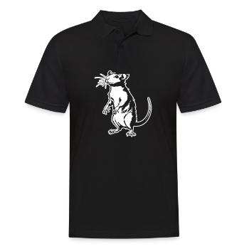 Rat, Mouse, Rodent, Rats - Men's Polo Shirt - black - Front - Kai (181cm)