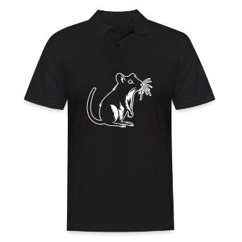 Rat, Mouse, Rodent, Rats - Men's Polo Shirt - black - Front - Kai (181cm)