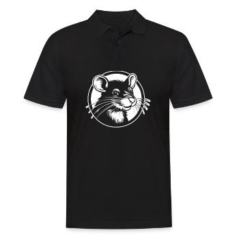 Rat, Mouse, Rodent, Rats - Men's Polo Shirt - black - Front - Kai (181cm)