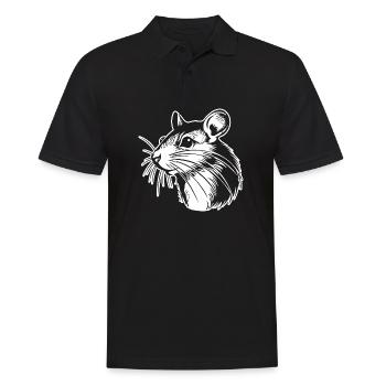 Rat, Mouse, Rodent, Rats - Men's Polo Shirt - black - Front - Kai (181cm)