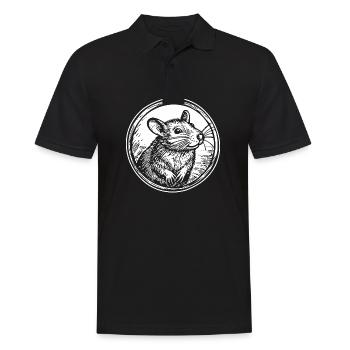 Rat, Mouse, Rodent, Rats - Men's Polo Shirt - black - Front - Kai (181cm)