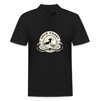 Gold Coast Australie Vagues de l’océan - Polo Homme - noir - Devant - Kai (181cm)