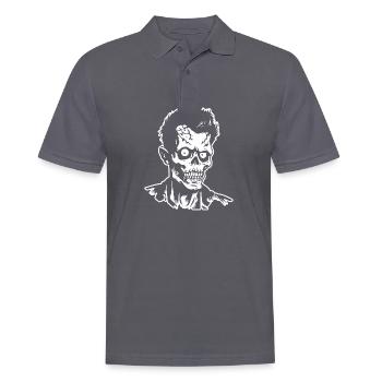 Zombie Undead Halloween Horreur - Polo Homme - charbon - Devant - Nico (186cm)