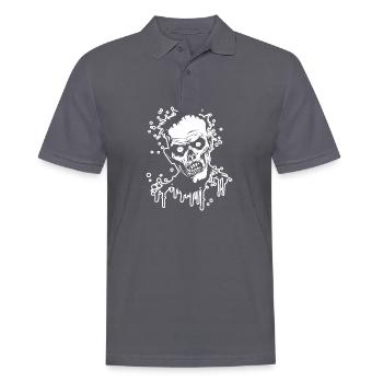 Zombie Undead Halloween Horreur - Polo Homme - charbon - Devant - Nico (186cm)