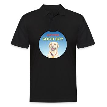 Zertifizierter Good Boy Belohnung Goldie - Männer Poloshirt - Schwarz - Vorne - Kai (181cm)