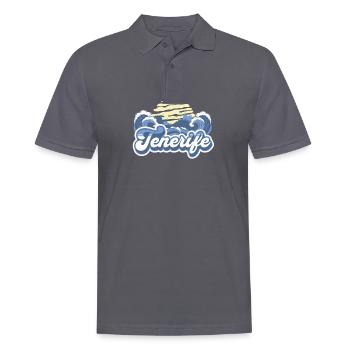 Tenerife Îles Canaries Ocean Sunset - Polo Homme - charbon - Devant - Nico (186cm)
