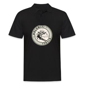 Dolomiti Italia Vintage Ski - Polo Homme - noir - Devant - Kai (181cm)