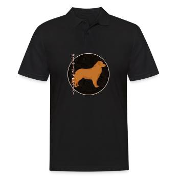Nova Scotia Duck Tolling Retriever - Männer Poloshirt - Schwarz - Vorne - Kai (181cm)