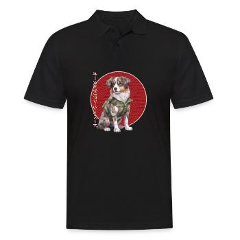 Japanese Australian Shepherd - Men's Polo Shirt - black - Front - Kai (181cm)