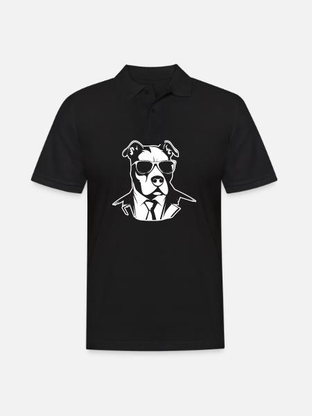 Pitbull - Men's Polo Shirt - black
