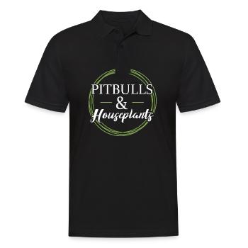Pitbulls et plantes d’intérieur - Polo Homme - noir - Devant - Kai (181cm)