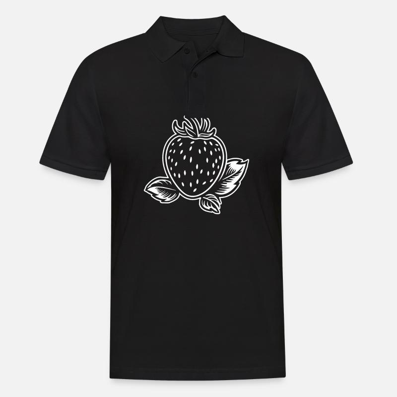 Fraise Fruit Fruit - Polo Homme - noir
