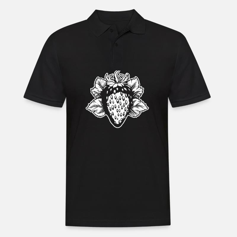 Fraise Fruit Fruit - Polo Homme - noir