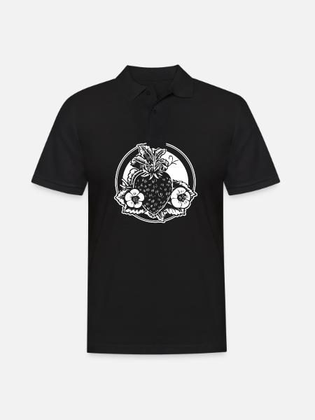 Fraise Fruit Fruit - Polo Homme - noir